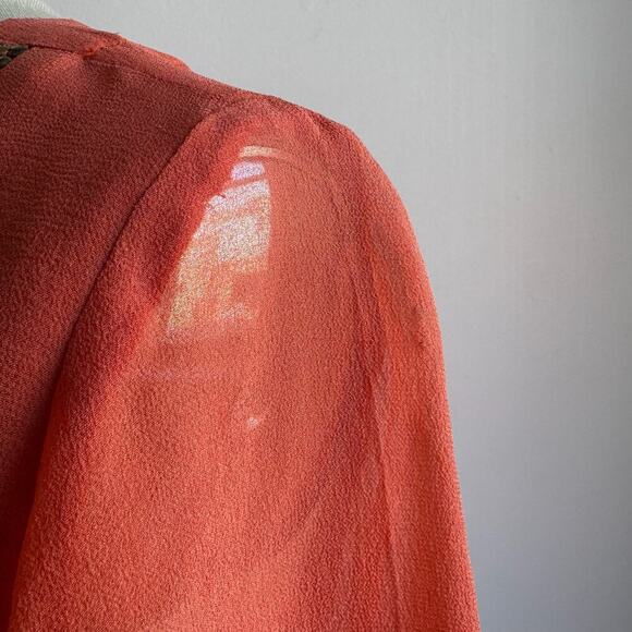 CONTREPOINT "McBling" Salmon 2000's Clubwear Drop Waist Tunic - Picture 6 of 13